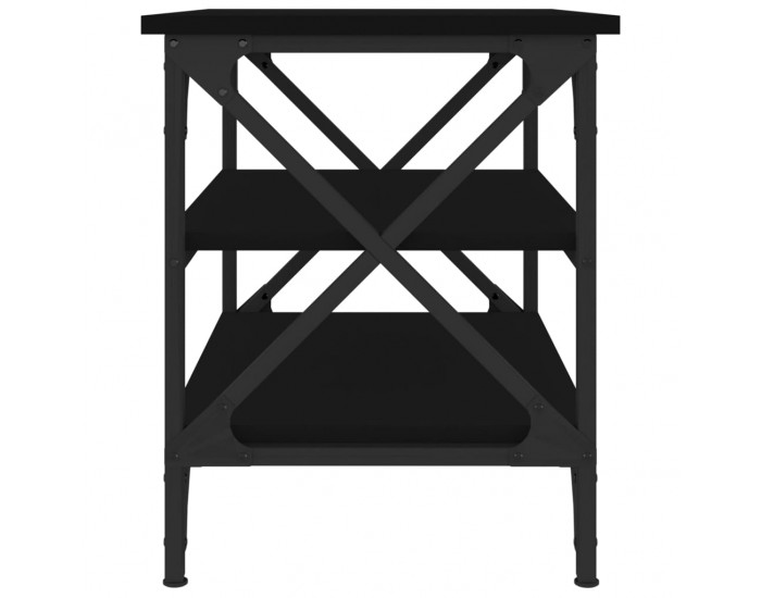 Sonata H Странична маса, черна, 55x38x45 см, инженерно дърво