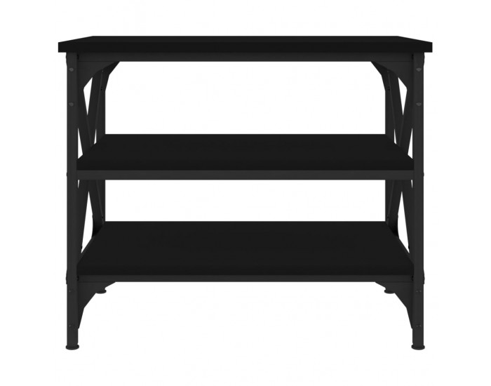 Sonata H Странична маса, черна, 55x38x45 см, инженерно дърво