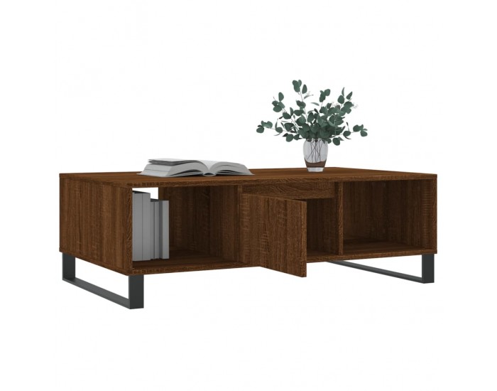 Sonata H Кафе маса, кафяв дъб, 104x60x35 см, инженерно дърво