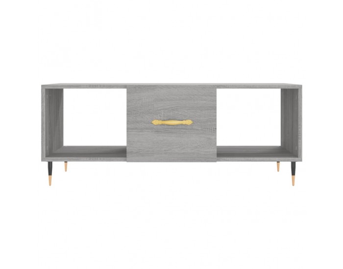 Sonata H Кафе маса, сив сонома, 102x50x40 см, инженерно дърво