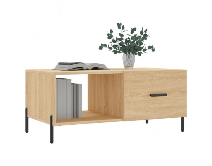 Sonata H Кафе маса, дъб сонома, 90x50x40 см, инженерно дърво