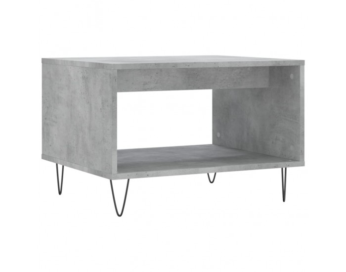 Sonata H Маса за кафе, бетонно сива, 60x50x40 см, инженерно дърво