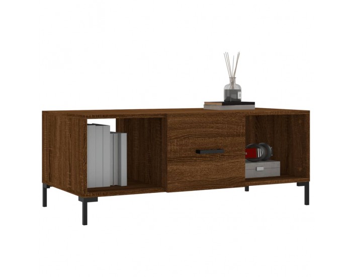 Sonata H Кафе маса, кафяв дъб, 102x50x40 см, инженерно дърво