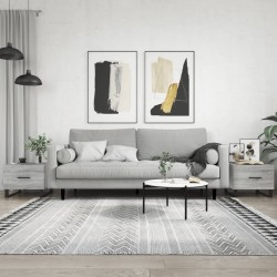 Sonata H Кафе маси, 2 бр, сив сонома, 50x50x40 см, инженерно дърво - Холни маси