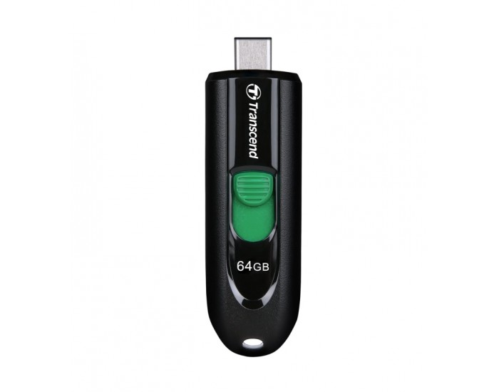 Памет Transcend 64GB, USB3.2, Pen Drive, Type-C, Capless, Black Памет Transcend 64GB, USB3.2, Pen Drive, Type-C, Capless, Black