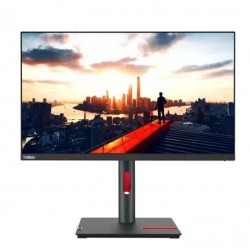 Монитор Lenovo ThinkVision P24h-30 23.8" IPS, 16:9, 2560x1440, 4 ms, 300 nits, 1000:1, 60Hz, USB hub, HDMI, DP, USB-C, RJ-45, Tilt, Swivel, Pivot, Height Adjust Stand - Офис