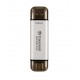 Твърд диск Transcend 512GB, External SSD, ESD310S, USB 10Gbps, Type C/A, Silver