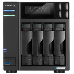 Мрежов сторидж Asustor Lockerstor AS6704T,4 Bay NAS, Intel Jasper Lake Quad-Core 2.0GHz, 4GB RAM DDR4, 2.5GbE x 2, M.2 SSD Slotsx4 (Diskless), USB 3.2 Gen 2x2, Toolless installation, with hot-swappable tray, hardware encryption, MyArchive, EZ connect, EZ - Офис