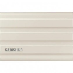 Твърд диск Samsung Portable NVME SSD T7 Shield 1TB , USB 3.2 Gen2, Rugged, IP65, Read 1050 MB/s Write 1000 MB/s, Beige - Офис техника