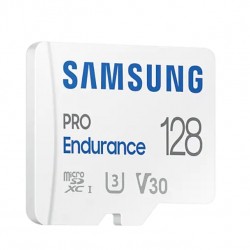 Памет Samsung 128 GB micro SD PRO Endurance, Adapter, Class10, Waterproof, Magnet-proof, Temperature-proof, X-ray-proof, Read 100 MB/s - Write 40 MB/s - Офис техника