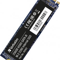 Твърд диск Verbatim Vi560 S3 M.2 SSD 256GB - Офис техника