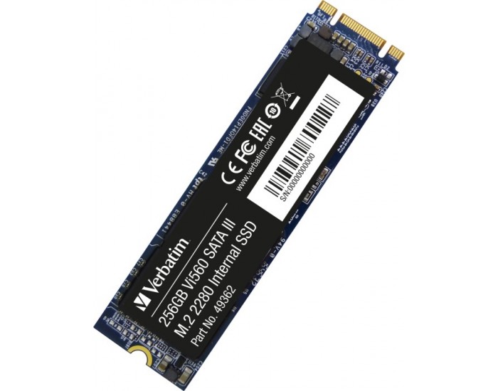Твърд диск Verbatim Vi560 S3 M.2 SSD 256GB Твърд диск Verbatim Vi560 S3 M.2 SSD 256GB
