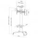 Стойка Neomounts by NewStar Mobile Flat Screen Floor Stand (height: 155-170 cm) Стойка Neomounts by NewStar Mobile Flat Screen Floor Stand (height: 155-170 cm)