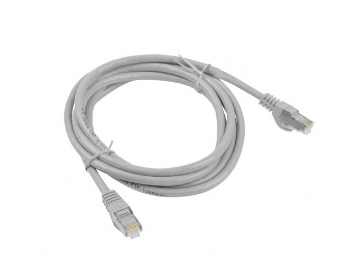 Кабел Lanberg patch cord CAT.6 FTP 3m, grey