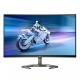 Монитор Philips 32M1C5200W, 31.5", Curved 1500R, VA, WLED, 1920x1080@240Hz, 1ms GtG, 0.5ms MPRT, 300cd m/2, 3000:1, Mega Infinity DCR, Adaptive Sync, FlickerFree, Low Blue Mode, Tilt, Height Adjust, Swivel, 2xHDMI, DP