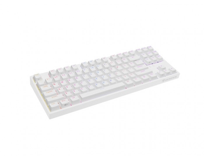 Клавиатура Genesis Gaming Keyboard Thor 404 TKL White RGB Backlight US Layout Yellow Switch Клавиатура Genesis Gaming Keyboard Thor 404 TKL White RGB Backlight US Layout Yellow Switch