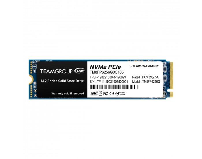 TEAM GROUP SSD 256GB INT M2 PCI-E 2280 TEAM GROUP SSD 256GB INT M2 PCI-E 2280