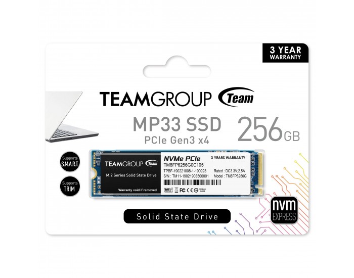 TEAM GROUP SSD 256GB INT M2 PCI-E 2280 TEAM GROUP SSD 256GB INT M2 PCI-E 2280