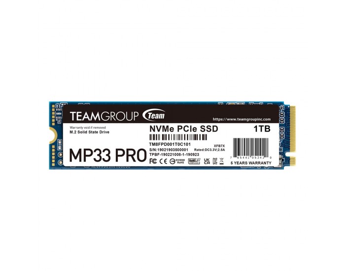TEAM GROUP SSD 1TB INT M2 PCI-E 2280 GEN 3X4