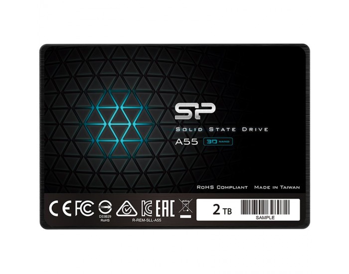 SILICON POWER A55 2TB SSD, 2.5" SATA III, Read/Write: 560 / 530 MB/s