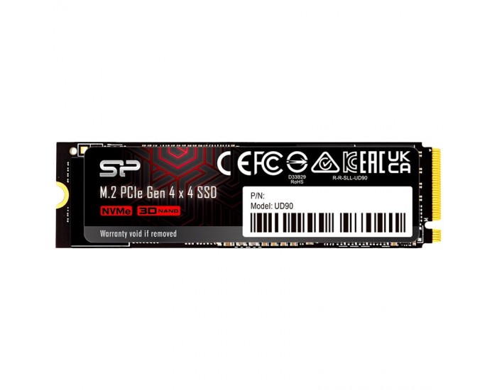 SILICON POWER UD90 1TB SSD, M.2 2280, PCIe Gen 4x4, Read/Write: 4800 / 4200 MB/s SILICON POWER UD90 1TB SSD, M.2 2280, PCIe Gen 4x4, Read/Write: 4800 / 4200 MB/s