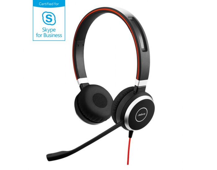 Слушалки Jabra EVOLVE 40 6399-823-109 стерео MS USB & 3.5мм жак черни