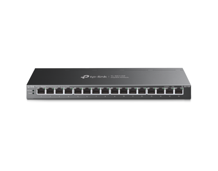 16-портов гигабитов комутатор TP-Link TL-SG116P с 16-портов PoE+