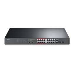 16-портов неуправляем PoE комутатор TP-Link TL-SL1218MP - Офис техника