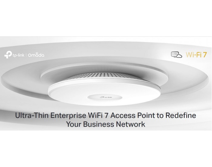 Точка за достъп TP-Link Omada EAP773 BE9300 Ceiling Mount трибандов Wi-Fi 7