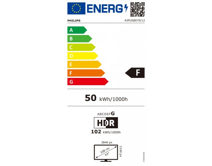Телевизор Philips 43PUS8079/12, 43" 4K UHD LED, 3840x2160, DVB-T/T2/T2-HD/C/S/S2, 60Hz, Ambilight 3, Pixel Precise UHD, HDR+, Titan OS, Dolby Atmos, VRR, 3*HDMI, 2*USB, 802.11n, 20W RMS, Black Телевизор Philips 43PUS8079/12, 43" 4K UHD LED, 3840x2160, DVB-T/T2/T2-HD/C/S/S2, 60Hz, Ambilight 3, Pixel Precise UHD, HDR+, Titan OS, Dolby Atmos, VRR, 3*HDMI, 2*USB, 802.11n, 20W RMS, Black