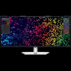 Monitor DELL UltraSharp U4025QW 40" Curved, 5120x2160, WUHD, 120Hz, IPS AG, 21:9, 1000:1, 450 cd/m2, 8ms/5ms, 178/178, DP, HDMI, 2xThunderbolt4 (90W), 3xUSB-C, 5xUSB-A, RJ-45, Audio line out, 2x9W Speakers, Tilt, Swivel, Height Adjust (15cm), 3Y - Офис техника