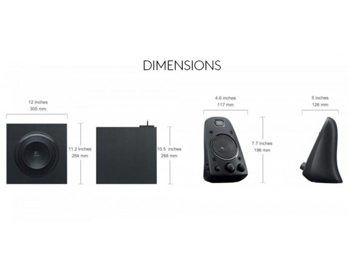 LOGITECH Audio System 2.1 Z623 - EMEA28 - ASH