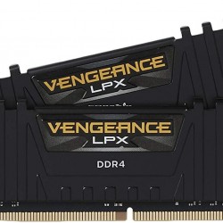 Corsair DDR4, 3200MHz 16GB 2x8GB DIMM, Unbuffered, 16-18-18-36, SPD base 2666, XMP 2.0, Vengeance LPX Black Heatspreader, Black PCB, 1.35V, for Ryzen/AM4, EAN:0843591031110 - Corsair