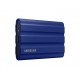 Твърд диск Samsung Portable NVME SSD T7 Shield 2TB , USB 3.2 Gen2, Rugged, IP65, Read 1050 MB/s Write 1000 MB/s, Blue