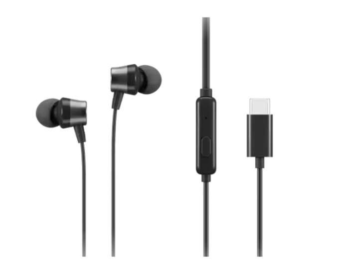 Слушалки Lenovo USB-C Wired In-Ear Headphones Слушалки Lenovo USB-C Wired In-Ear Headphones