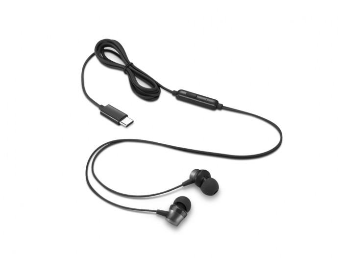 Слушалки Lenovo USB-C Wired In-Ear Headphones Слушалки Lenovo USB-C Wired In-Ear Headphones