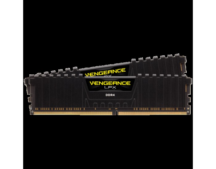 Corsair DDR4, 3600MHz 32GB 2x16GB DIMM, Unbuffered, 18-22-22-42, XMP 2.0 Vengeance LPX Black, 1.35V