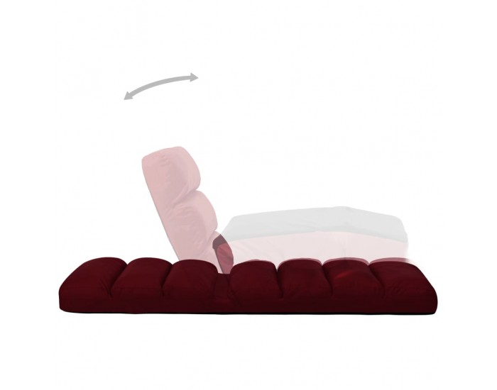 Sonata H Сгъваем подов стол, виненочервен, изкуствена кожа Sonata H Сгъваем подов стол, виненочервен, изкуствена кожа