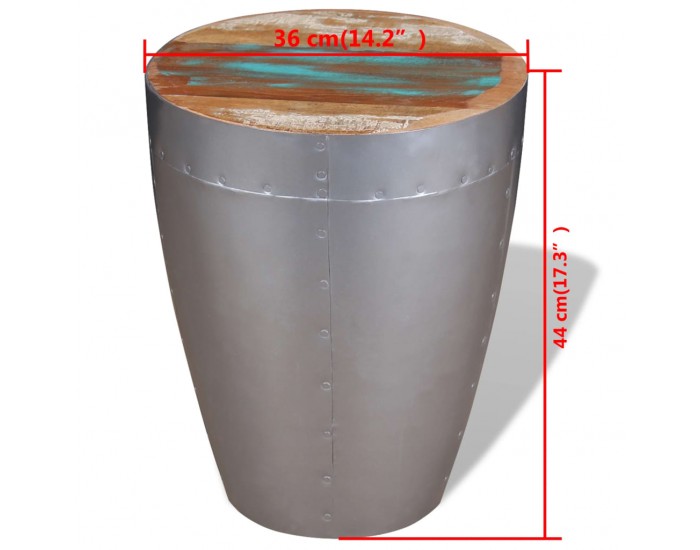 Sonata H Авиаторна табуретка, масивно регенерирано дърво