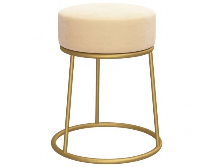 Sonata H Кръгъл хокер, кайсия, кадифе