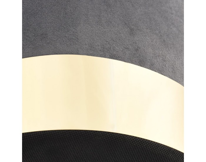 Sonata H Табуретка, тъмносиво и златисто, кадифе