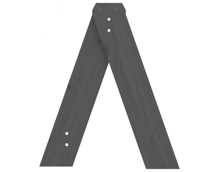 Sonata H Табуретки, 2 бр, сиви, 40x40x45 см, борово дърво масив Sonata H Табуретки, 2 бр, сиви, 40x40x45 см, борово дърво масив