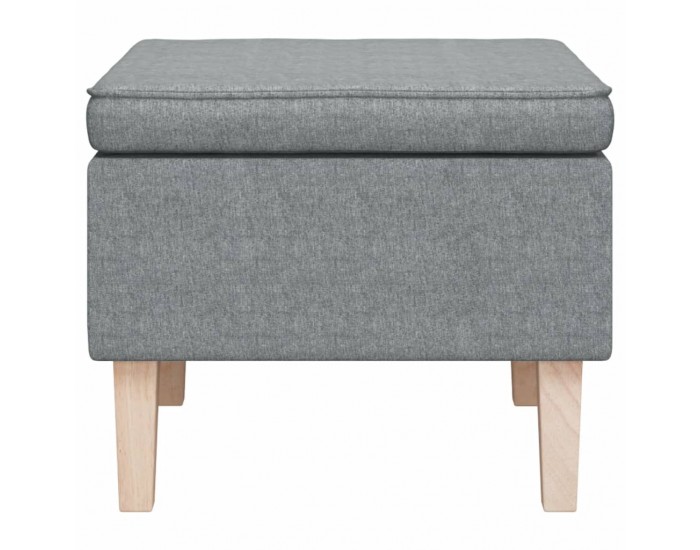 Sonata H Табуретка с дървени крака, светлосива, текстил Sonata H Табуретка с дървени крака, светлосива, текстил