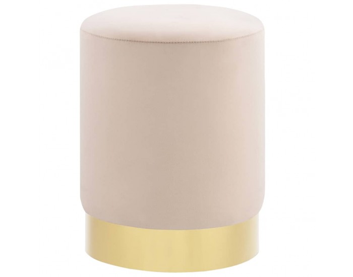 Sonata H Табуретка, кайсия и златисто, кадифе