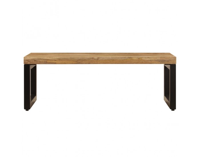 Sonata H Маса за кафе, 100x50x35 см, мангово дърво масив и стомана