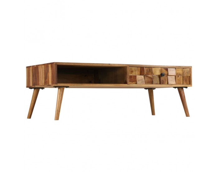 Sonata H Маса за кафе, шишам масив, финиш цвят пчелен мед, 110x50x37 cм