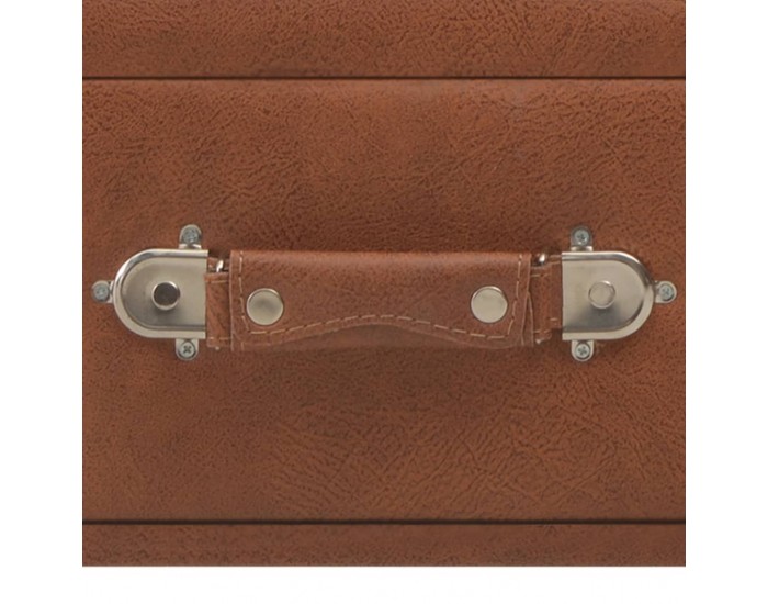 Sonata H Маса за кафе, кафява, 80x40x46 см, изкуствена кожа