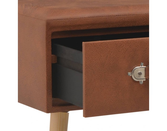 Sonata H Маса за кафе, кафява, 80x40x46 см, изкуствена кожа