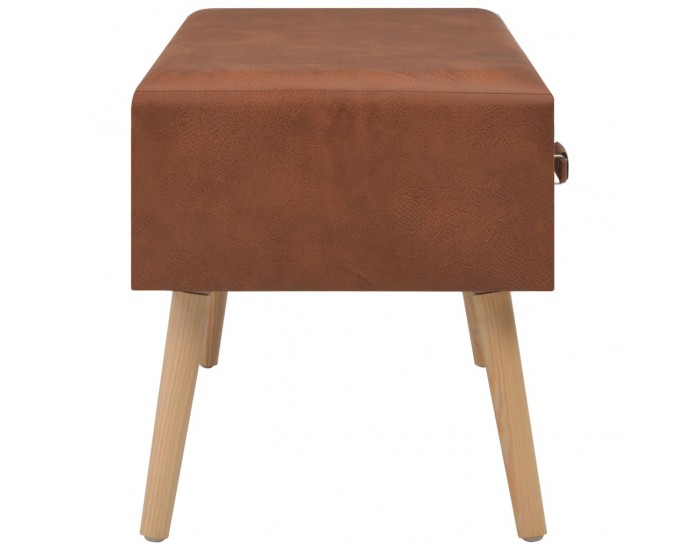 Sonata H Маса за кафе, кафява, 80x40x46 см, изкуствена кожа