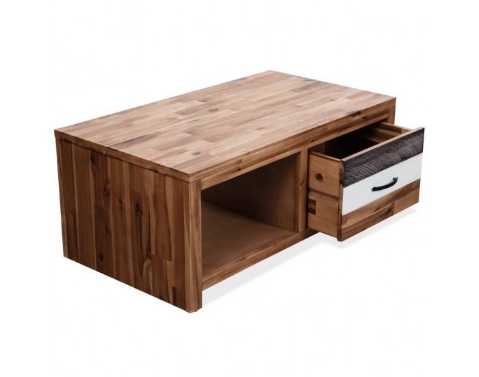 Sonata H Маса за кафе, акациево дърво, 90x50x37,5 cм